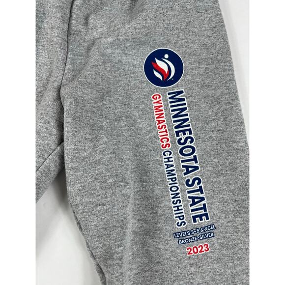 Minnesota State Gymnastics Championships Grey Sweatpants Girls size Medium - Picture 3 of 8